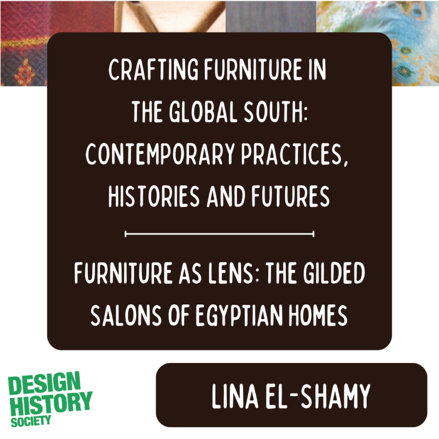 Crafting Furniture in the Global South: Furniture as Lens: The Gilded Salons of Egyptian Homes