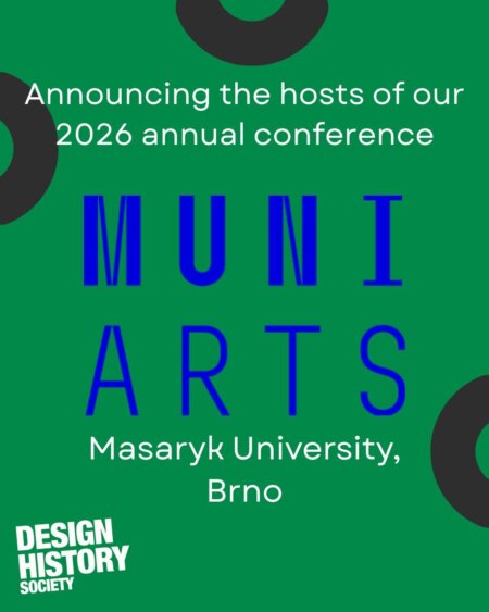 Design History Society annual conference 2026 convenor announcement