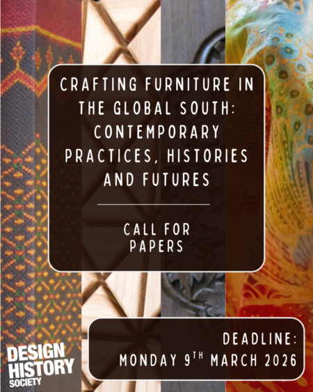 Call for papers - DHS online symposium: Crafting Furniture in the Global South: Contemporary Practices, Histories and Futures